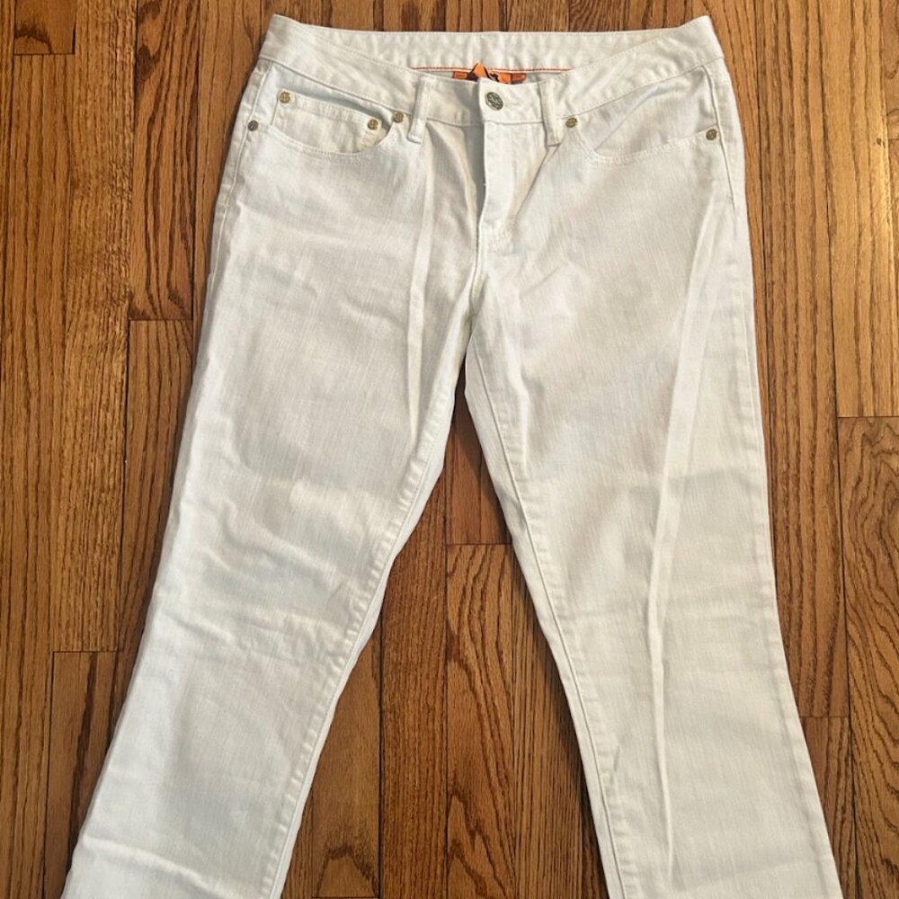 Tory Burch White Super Skinny Jeans - Like New